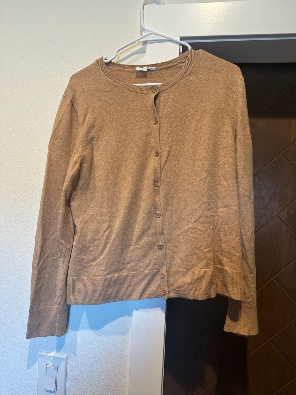 GAP Women's Tan Button-Front Cardigan Sweater